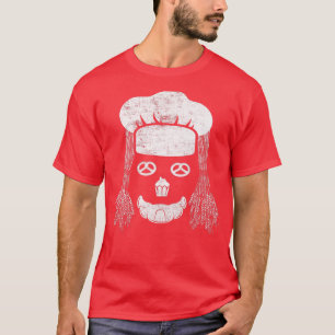 Baking Chef for Bread and Pastry Face Distre T-shirt