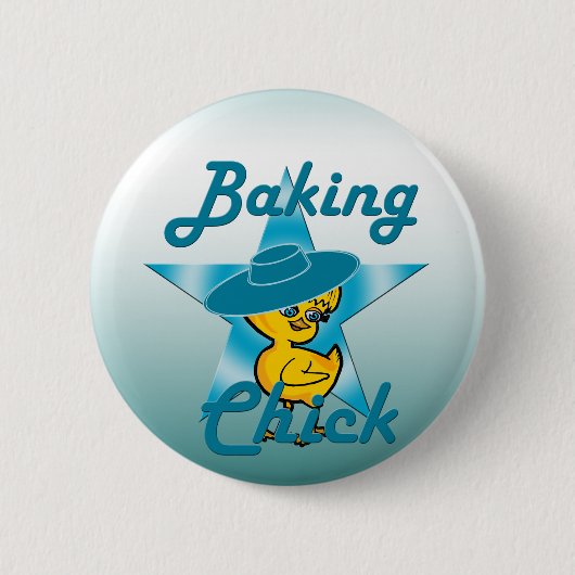 Baking Chick #7 Ronde Button 5,7 Cm (Voorkant)