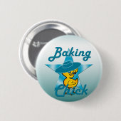 Baking Chick #7 Ronde Button 5,7 Cm (Voorkant /achterkant)