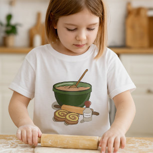 Baking Cinnamon Rolls Meisjes T-shirt