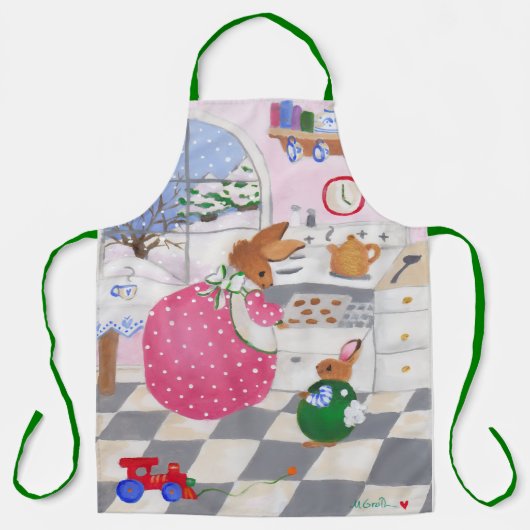 Baking Cookies Apron Schort (Voorkant)