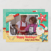 Baking Cookies Cartes photos de Noël (Devant / Derrière)