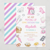 Baking Cooking Birthday Party Invitation (Devant / Derrière)