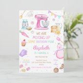 Baking Cooking Birthday Party Invitation (Debout devant)