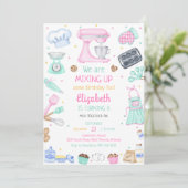 Baking Cooking Party Birthday Invitation (Debout devant)