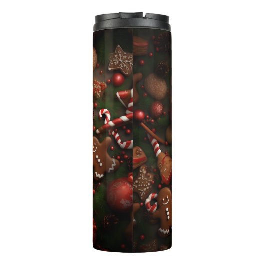 Baking Day Gingerbread Pattern Thermosbeker (Achterkant)