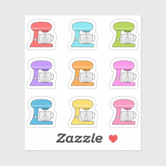 Baking Day Kitchen Stand Mixer Cooking Planner Sticker (Vel)