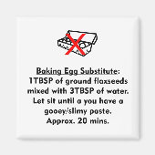 Baking Egg Substitute Magneet (Voorkant)