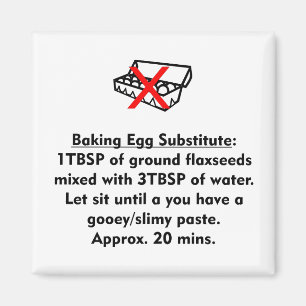 Baking Egg Substitute Magneet