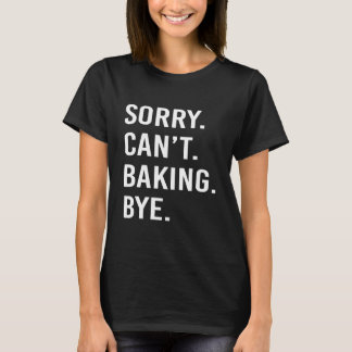 Baking Funny Baker Gekke Cute Baking T-shirt
