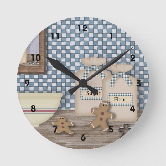 Baking Gingpain Horloge murale (Recto)