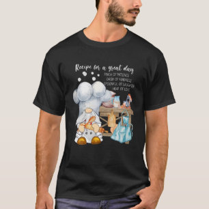 Baking Gnome Lovers Chef Cute Gnomes Funny Quote C T-shirt