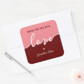 Baking is Love made Eetble Script Square Sticker (Envelop)