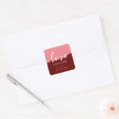 Baking is Love made Eetble Script Square Sticker (Envelop)