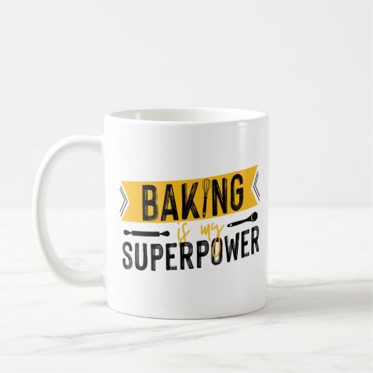 Baking is mijn Superpower Koffiemok (Links)