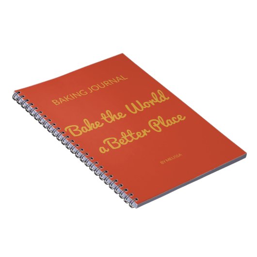 Baking Journal Terracotta & Mosterdgeel Notitieboek (Rechterzijde)