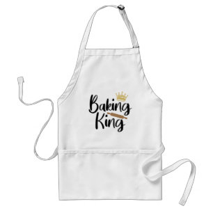 Baking King // Fun Baking Quote Standaard Schort