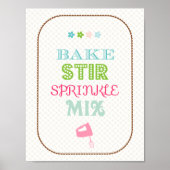 Baking Kitchen Poster (Voorkant)