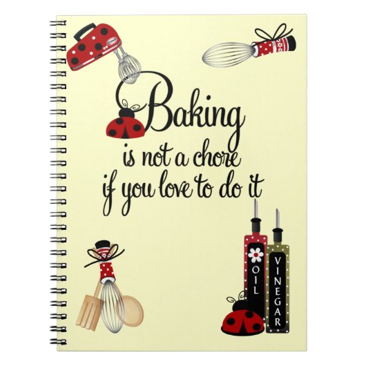 Baking Lady Bug Notitieboek (Voorkant)