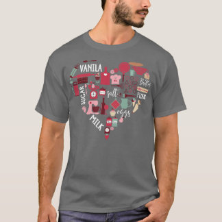 Baking Love Heart T-shirt