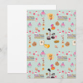 Baking Lovers Gift: Ik bak omdat mensen slaan Kaart (Voorkant / Achterkant)