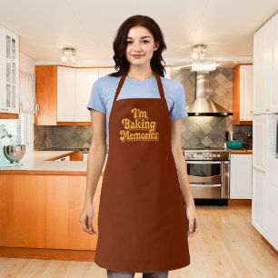 Baking Memories bruin oranje Schort