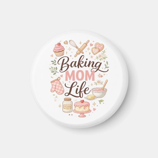 Baking Moeder Leven Magneet (Voorkant)
