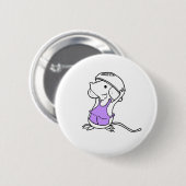 Baking Mouse Paarse Button (Voorkant /achterkant)