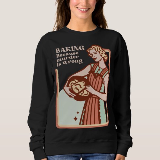 BAKING OMDAT DE MURDER EEN VERKEERDE FUNNY BAKING  TRUI (Voorkant)