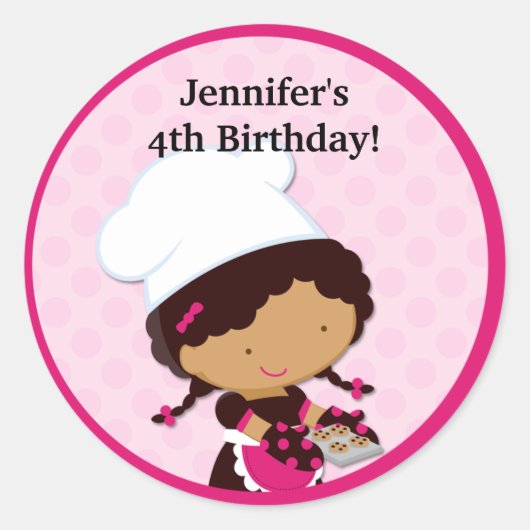 Baking Party Favoriser les autocollants (Devant)