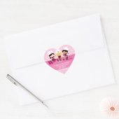 Baking Party Personnalisé Coeur Favoriser Stickers (Enveloppe)