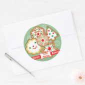 Baking Père Noël Stickers personnalisés de Noël (Enveloppe)