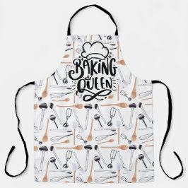 Baking Queen All Over Print Schort