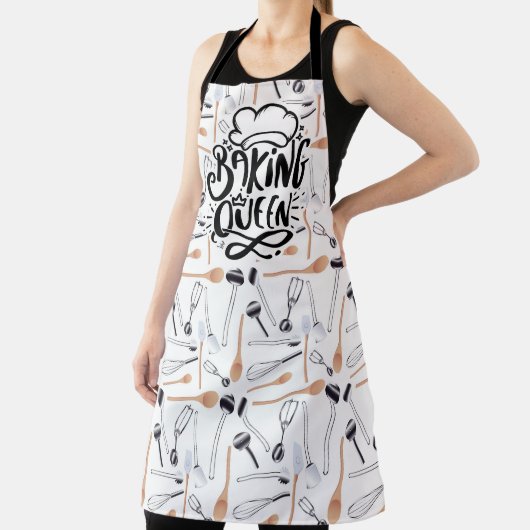 Baking Queen All Over Print Schort (Insitu)