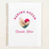 Baking Queen - Hart - Op maat Planner (Voorkant)