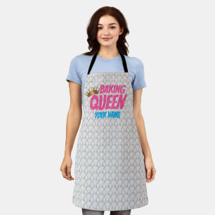 Baking Queen Pattern for Cake and Sweets Lovers Schort