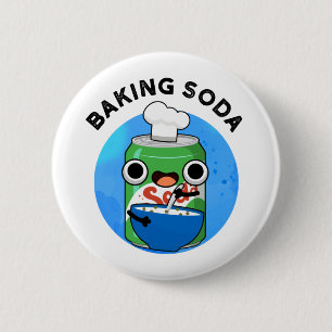 Baking Soda Funny Soda Pop Pun Ronde Button 5,7 Cm
