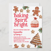 Baking Spirit Bright Christmas Cookie Birthday Kaart (Voorkant)