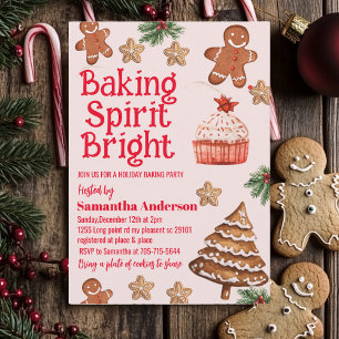 baking spirit bright kerst-koekjesuitwisseling kaart