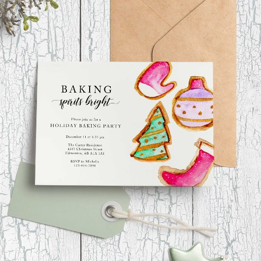 Baking Spirits Bright Baking Party Eenvoudig Kaart