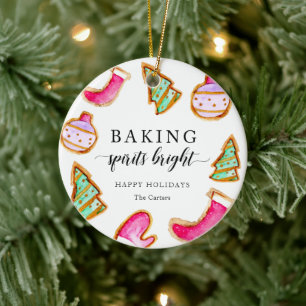 Baking Spirits Bright Baking Party Eenvoudig Keramisch Ornament