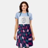 Baking Spirits Bright Bold Warped Geruit Schort (Gedragen)