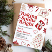 Baking Spirits Bright Christmas Cookie Exchange Kaart