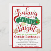 Baking Spirits Bright Christmas Cookie Exchange Kaart (Voorkant)