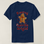 Baking Spirits Bright Christmas Funny Baker Pyjama T-shirt (Design voorkant)