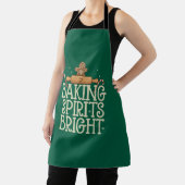 Baking Spirits Bright Christmas Funny Xmas Baker Schort (Insitu)