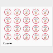 Baking Spirits Bright Christmas Gift Label Sticker (Vel)