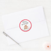 Baking Spirits Bright Christmas Gift Label Sticker (Envelop)