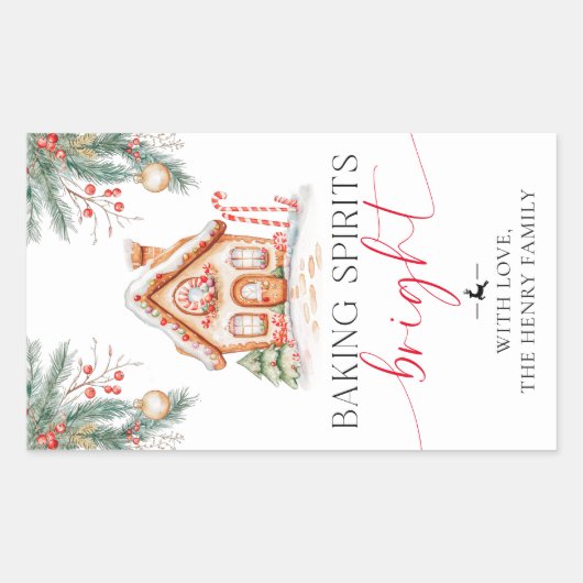 Baking Spirits Bright Christmas Gig Stickers (Devant)
