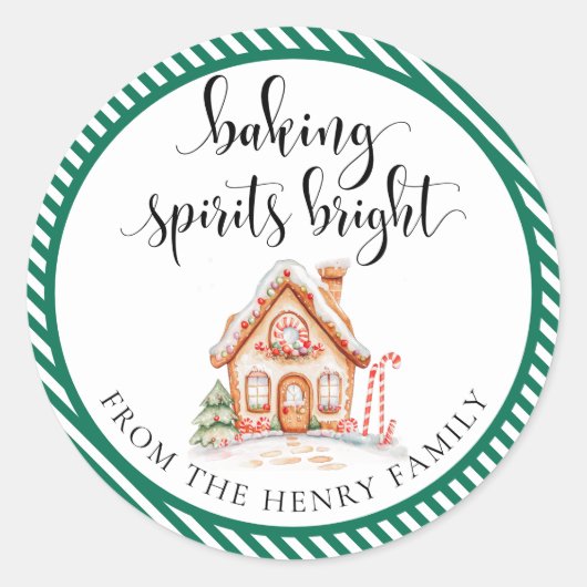 Baking Spirits Bright Christmas Gig Stickers (Devant)